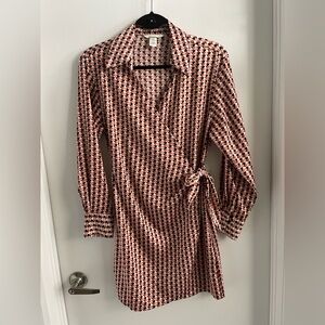 H&M Geometric Patterned Wrap Dress